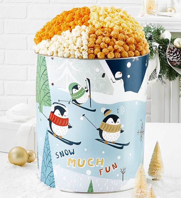 Frosty Fun Popcorn Tins